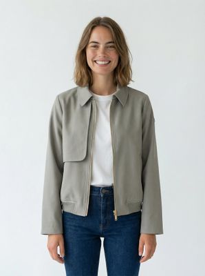 Covered Jacket Berry Groen