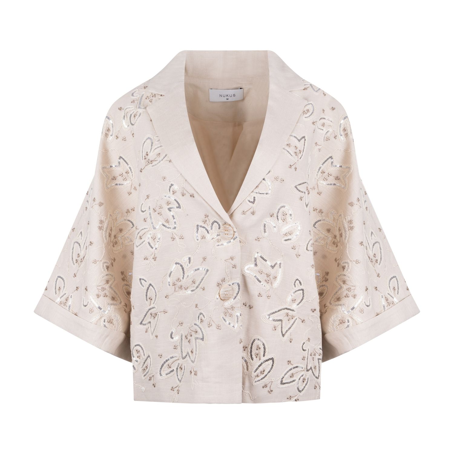 Nukus Bregje Blazer Embroidery Beige