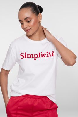 Geisha T-shirt Simplicite Ecru