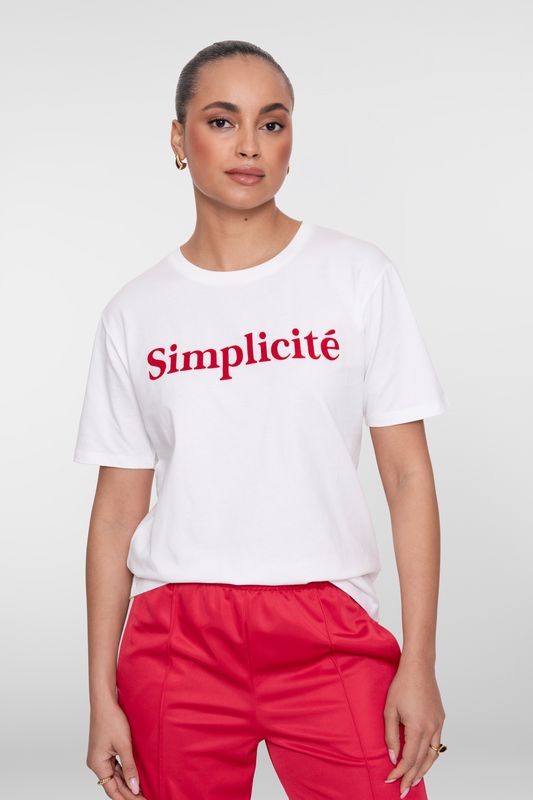 Geisha T-shirt Simplicite Ecru