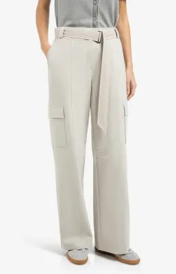 YAYA Cargo broek met riem Grijs