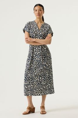 Garcia Jurk met Print Blauw