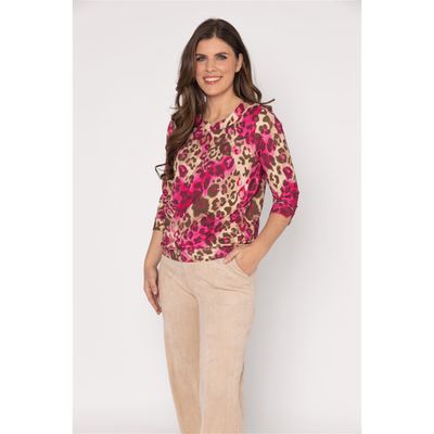 Roberto Sarto Blouson ronde hals Roze