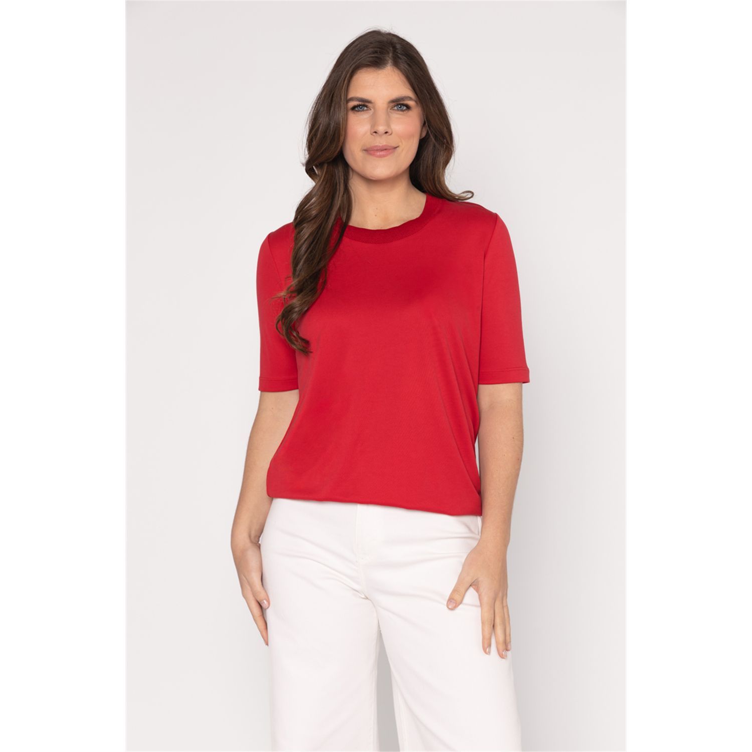 Roberto Sarto Blouson ronde hals Rood