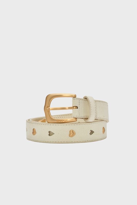 Fabienne Chapot One After Another Belt Suede Ecru