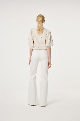 Fabienne Chapot Vic Bootcut Jeans Ecru
