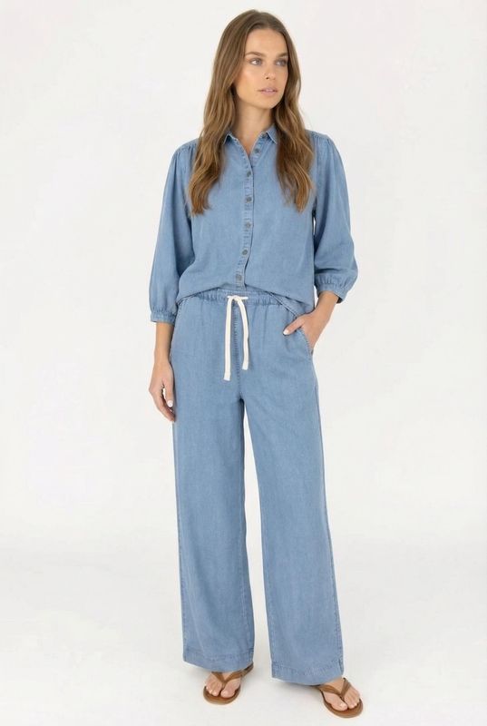 Moscow blouse Jorn Blauw