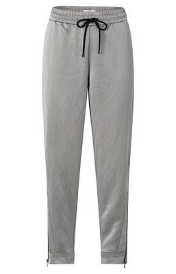 YAYA Woven satin jogging trousers Grijs