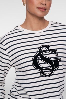 Geisha Sweat striped Blauw