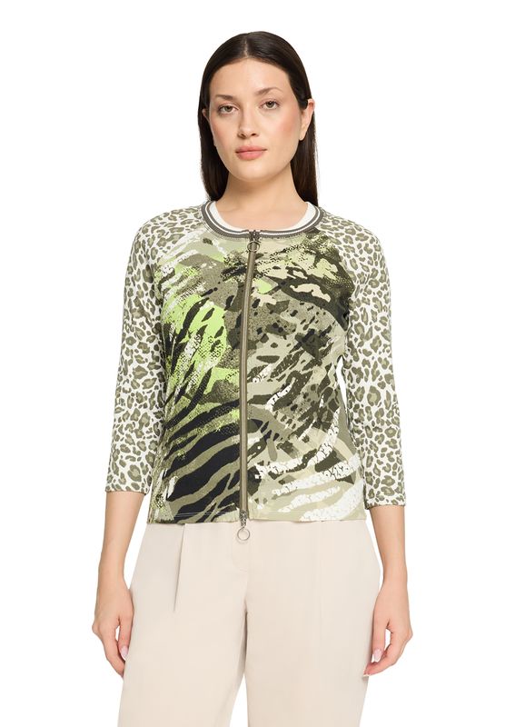 So Cosy vest groen/Ecru