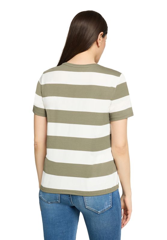 So Cosy T-shirt met streep ecru