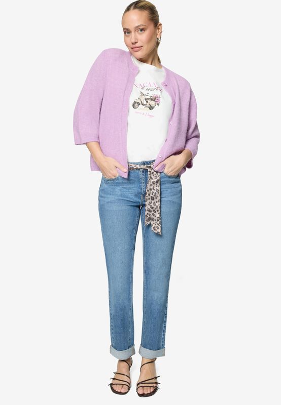 Zero Shirt met Print Ecru