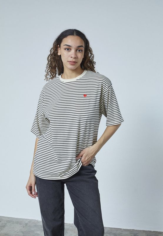 Sisters Point beige/zwart t-shirt