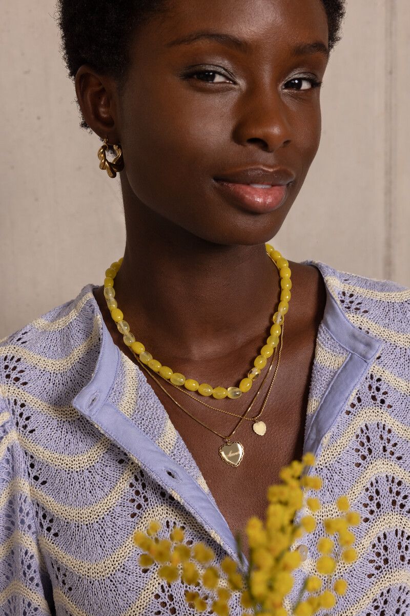 My Jewellery gele kralenketting Goud