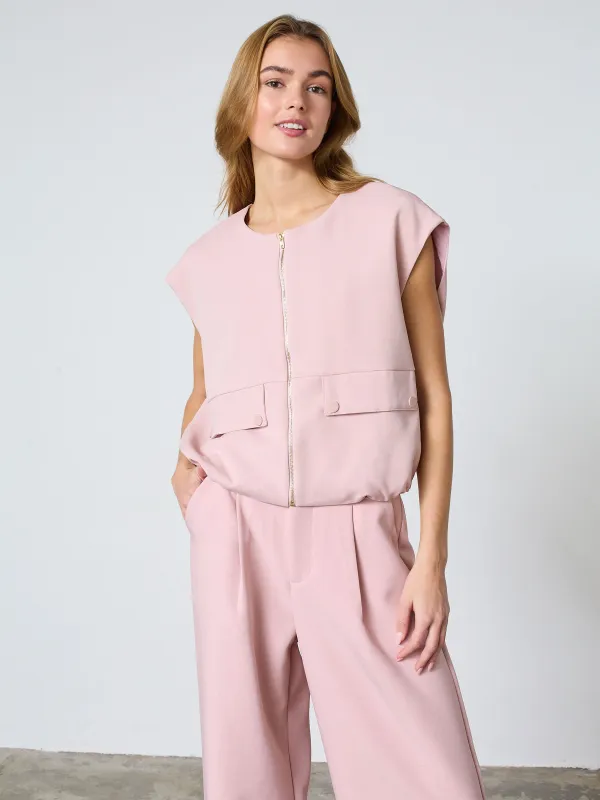 Sisters Point Gilet Roze