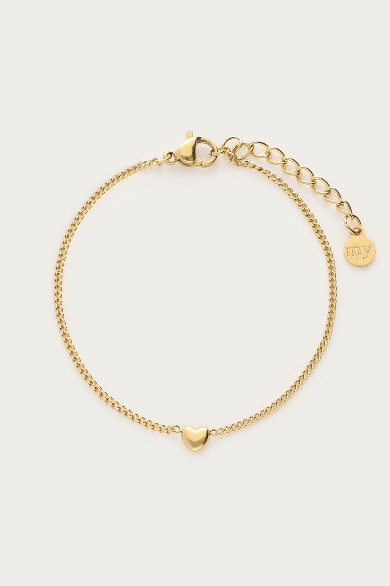 My Jewellery Bracelet fine heart Goud