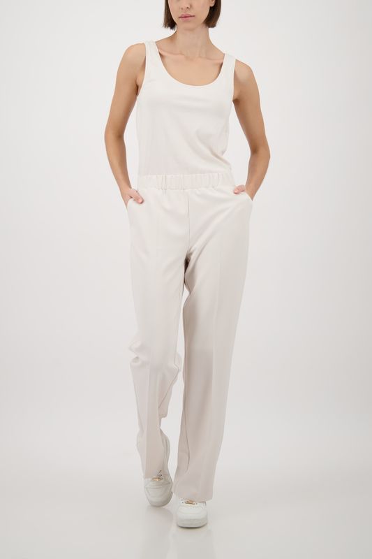 Monari Top champagne beige Wit