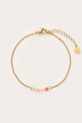 My Jewellery Bracelet fine 4 beads Goud