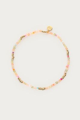 My Jewellery Bracelet elastic green beads Goud