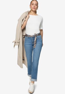 Zero Jeans met leoprint sjaaltje Jeans