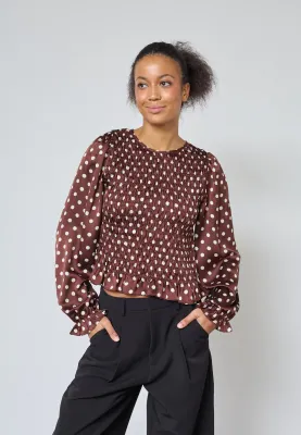 Sisters Point Blouse Polkadot Bruin