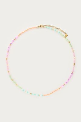 My Jewellery Botanical ketting met multikleur kralen goud