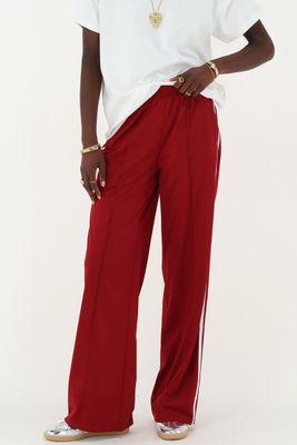 My Jewellery Rode wijde jogger broek met strepen