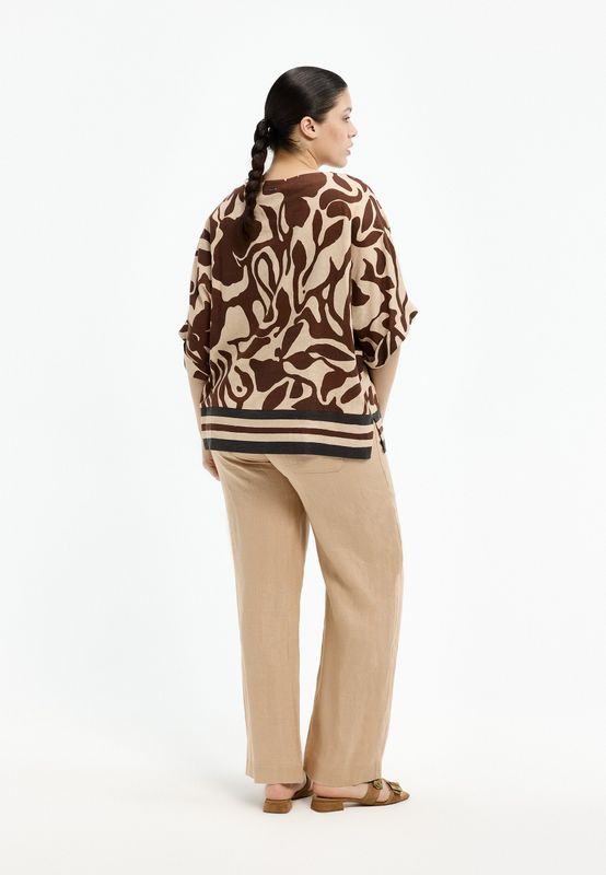 Xandres himano blouse Bruin
