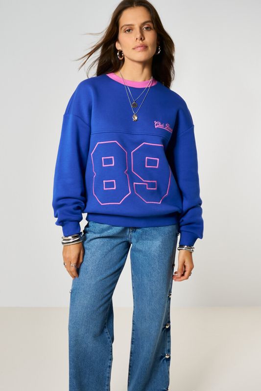 My Jewellery 89 club amour sweater Blauw