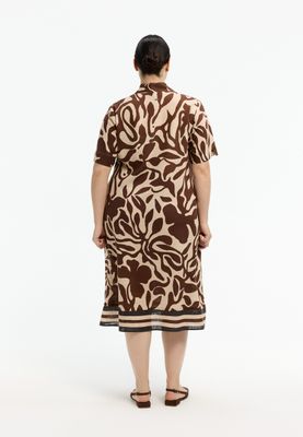 Xandres karina jurk Bruin