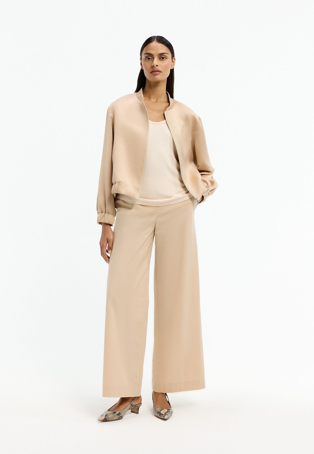 Xandres jacotte bomberjas Beige