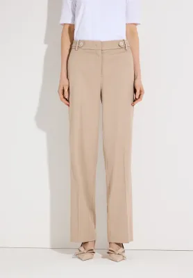 More&amp;More wijde broek Beige