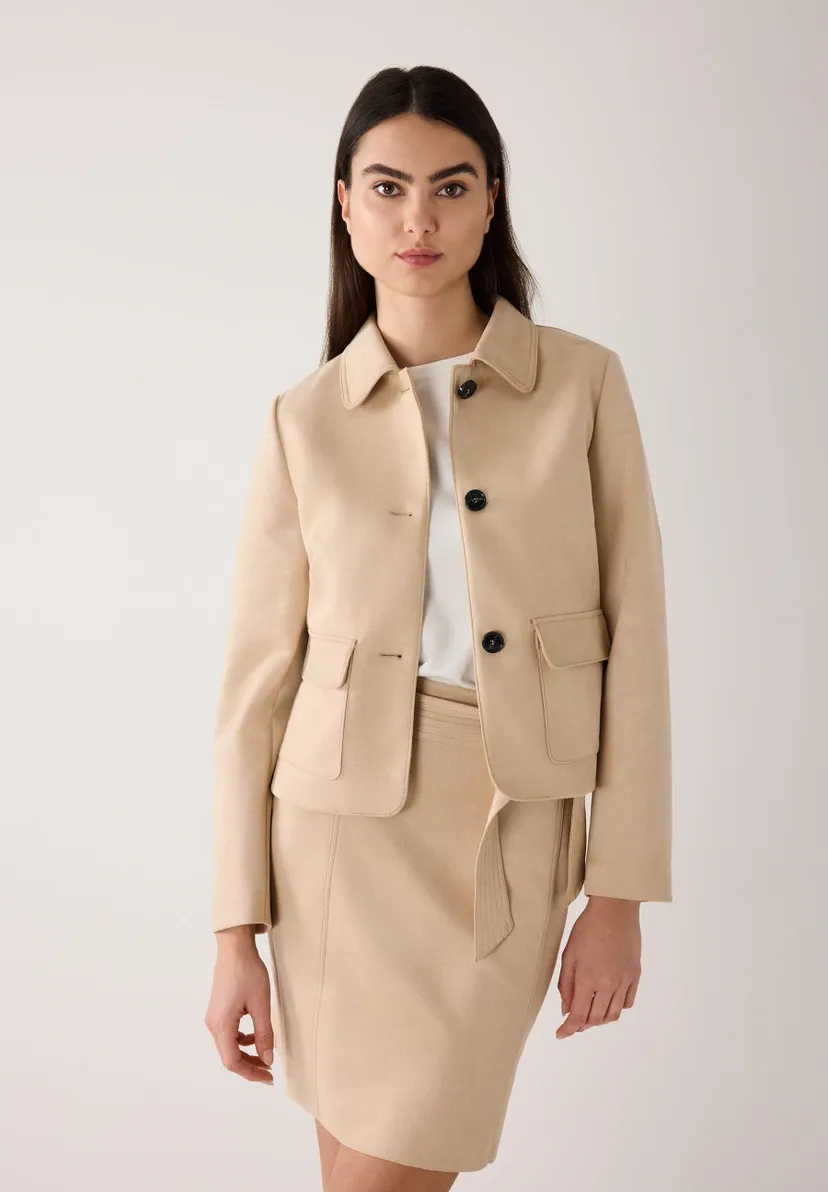 More&amp;More Jasje in suède-look beige