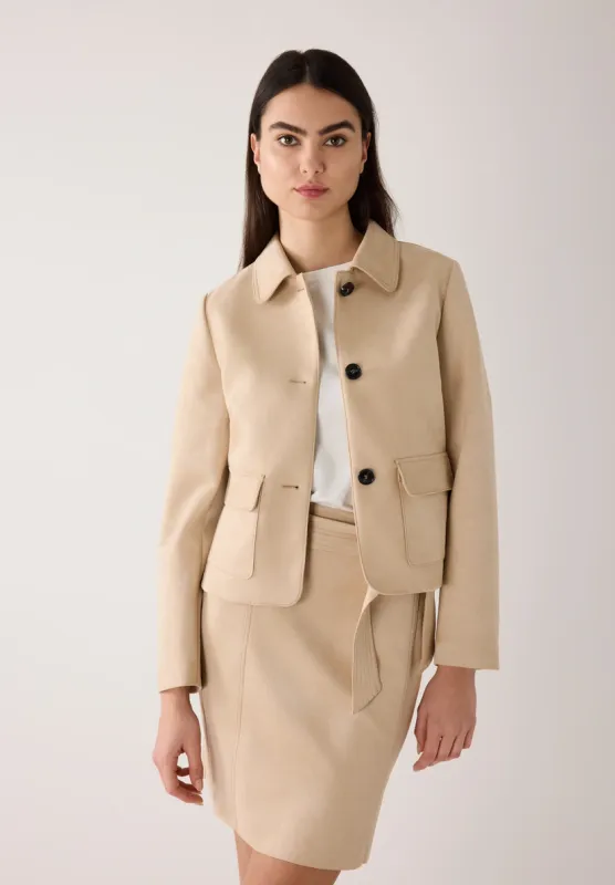 More&amp;More Jasje in suède-look beige