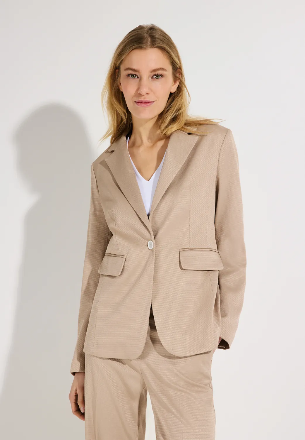 More &amp; More Jasje Soft Piqué Longblazer