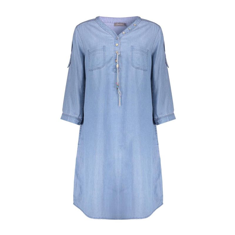 Geisha Jurk lyocell ropes Blauw