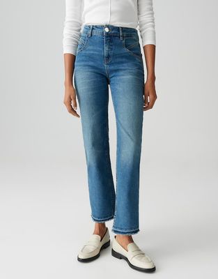 Opus Lani twist Jeans Blauw