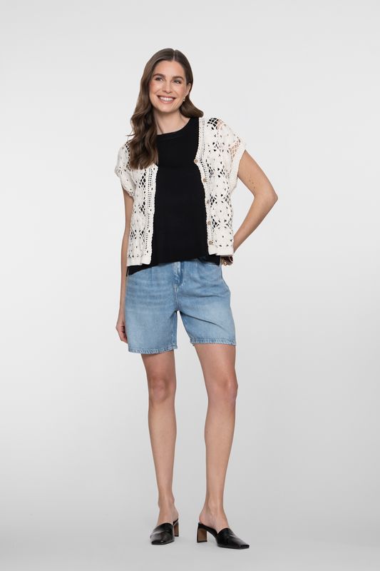 Geisha Vest crochet ecru