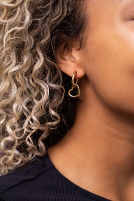 My Jewellery Oorringen met open hartje Goud