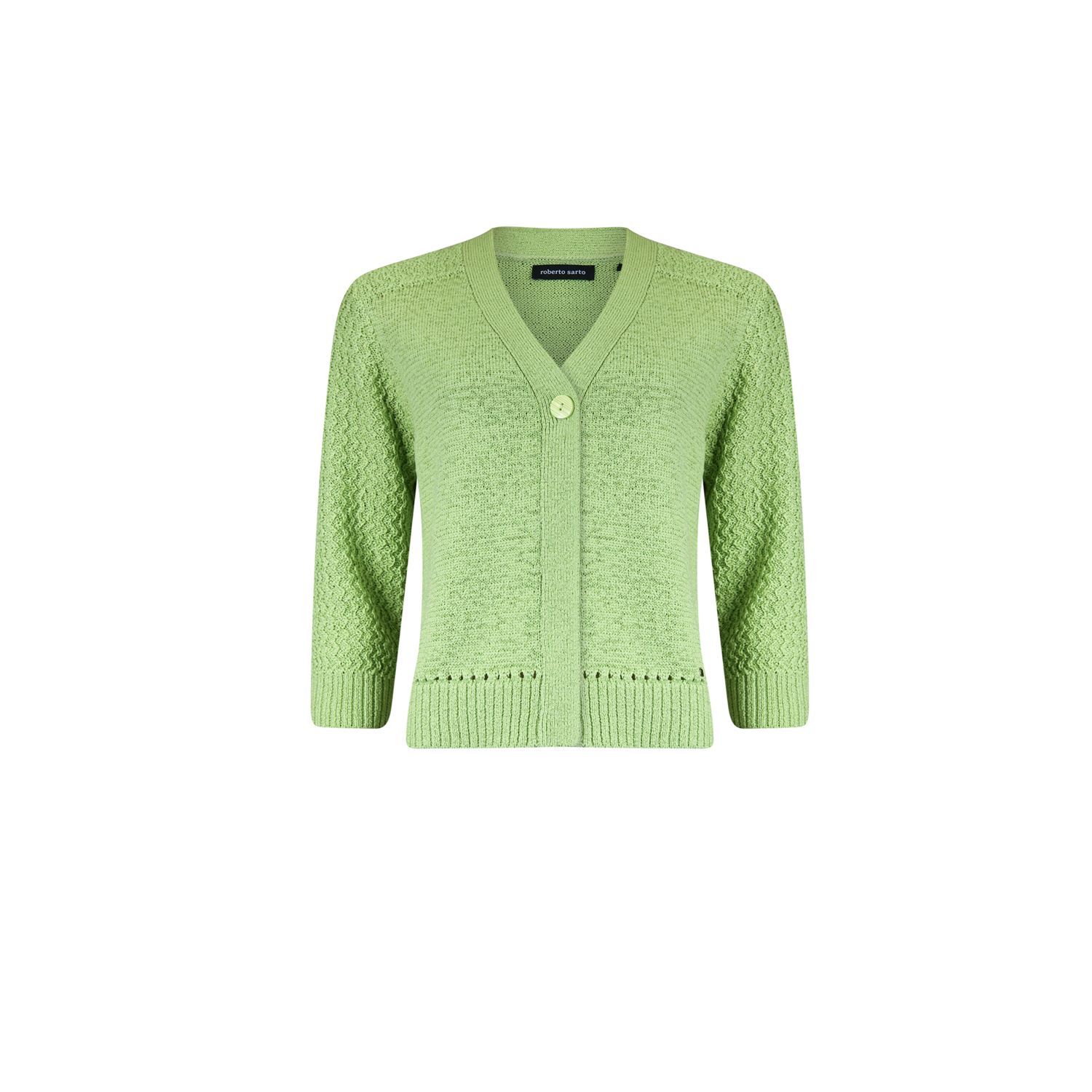 Roberto Sarto Vest v-hals Groen