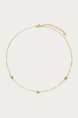 My Jewellery ketting met hartjes en imitatieparels Goud