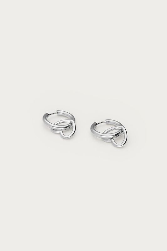 My Jewellery Oorringen met open hartje Zilver