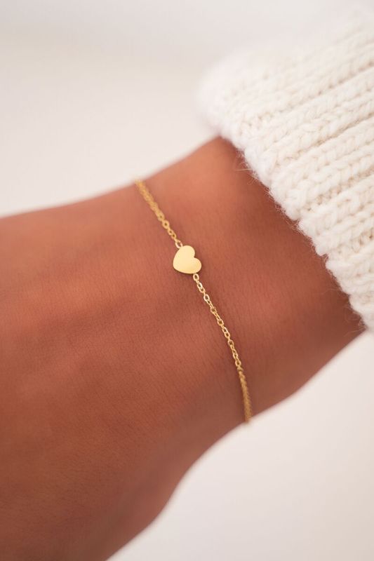My Jewellery Armband klein hartje Goud
