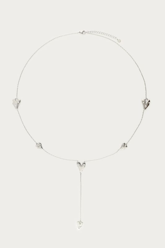 My Jewellery lange ketting met hartjes Zilver