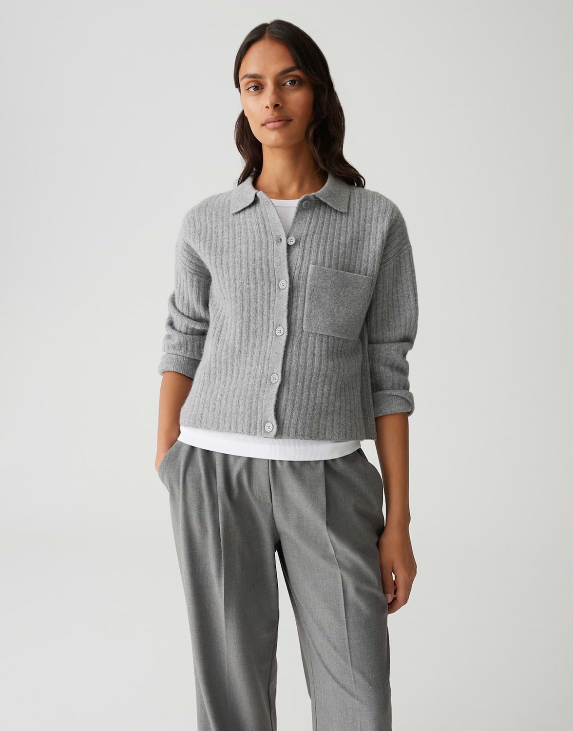 Opus Dinkine Vest Grijs