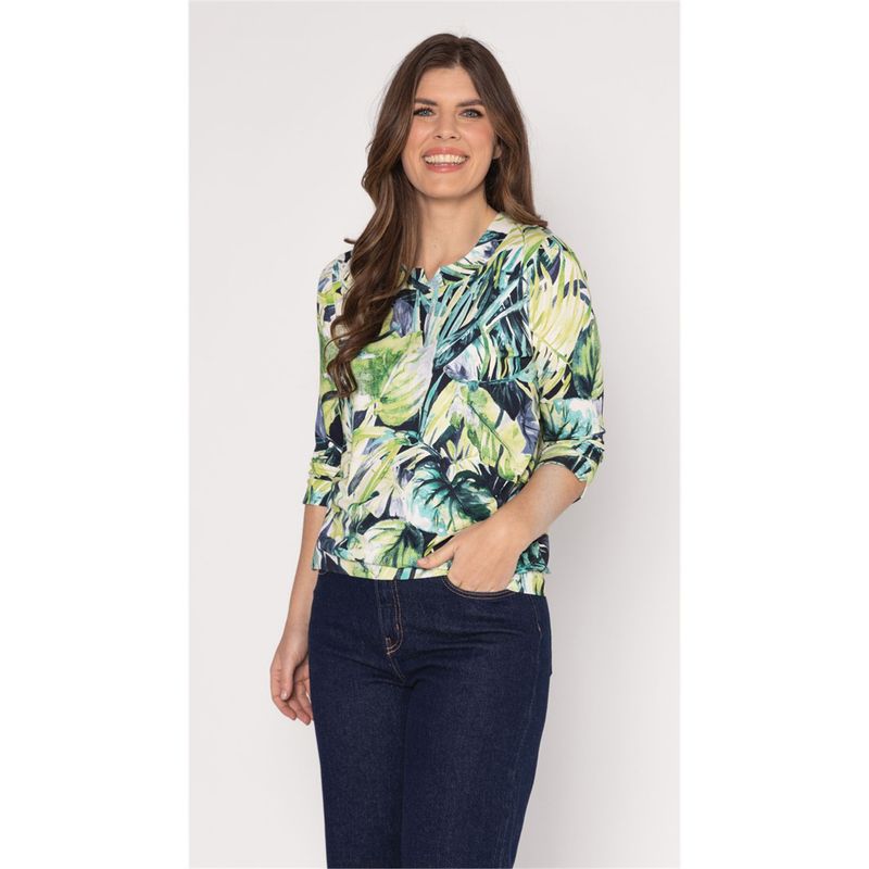 Roberto Sarto Blouson ronde hals Groen