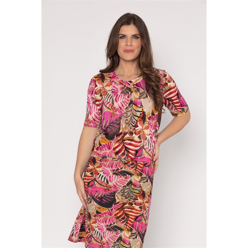 Roberto Sarto Blouson ronde hals Roze