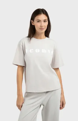 YAYA boyfriend T-shirt met print Grijs