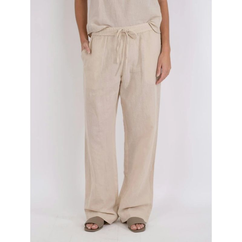 Neo Noir Sonar Linen Pants Beige