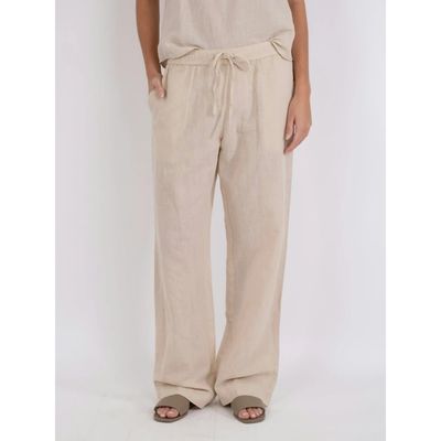 Neo Noir Sonar Linen Pants Beige